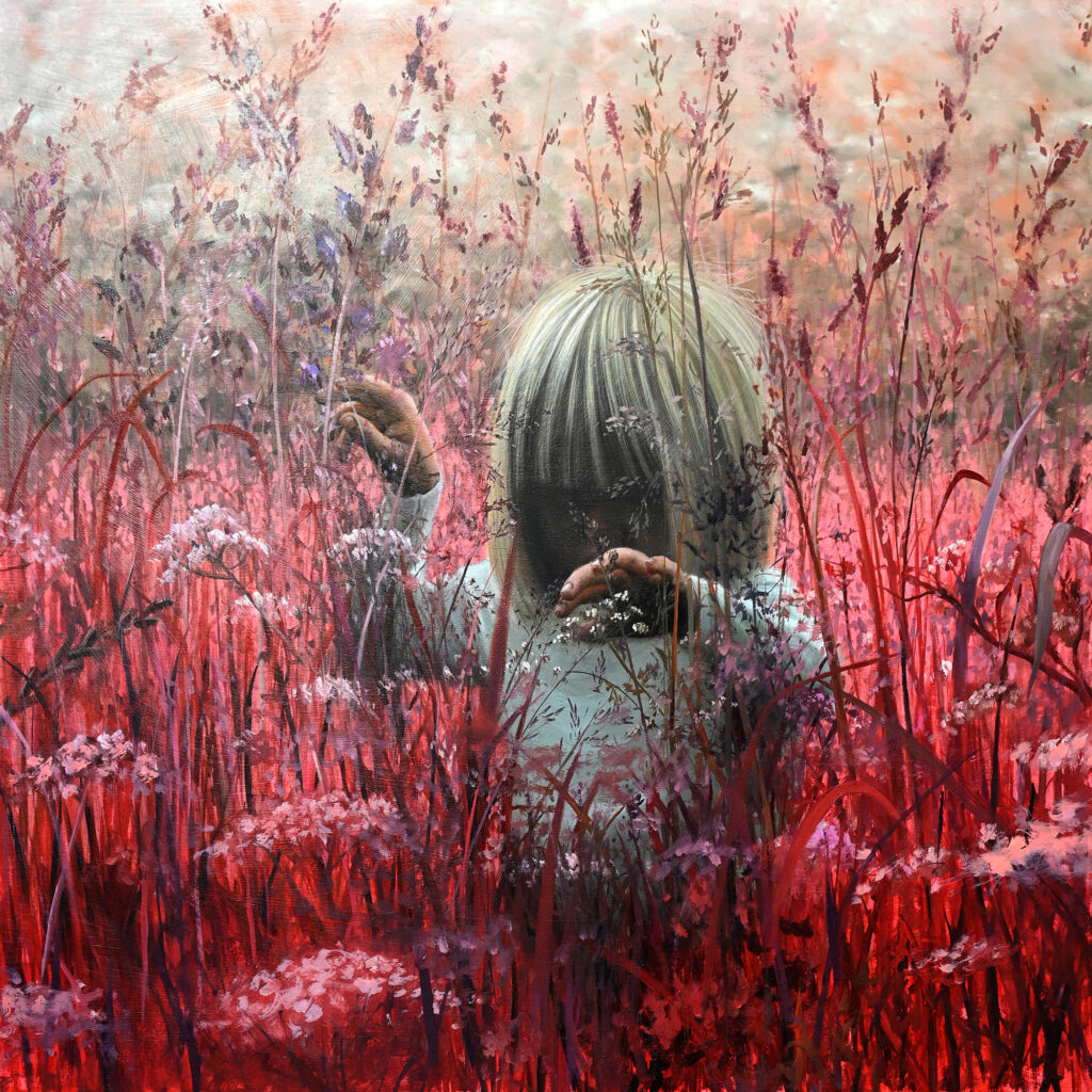 Finding my way | 59x59 Oil on birch panel | 2025 | Private collection